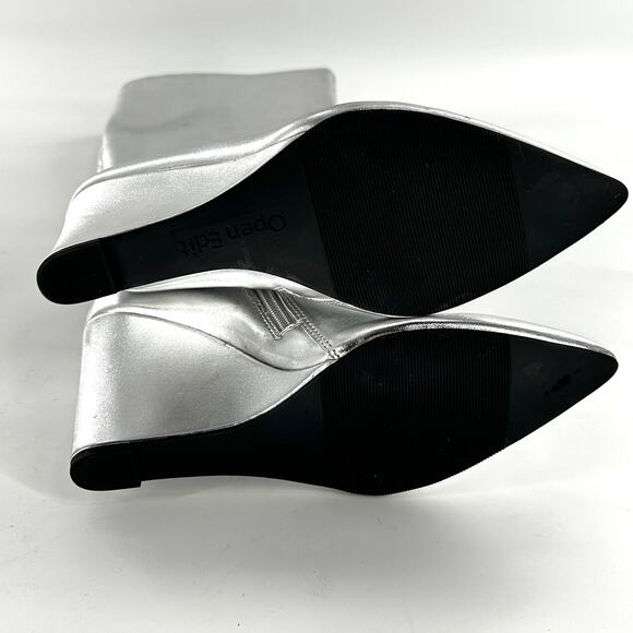 Open Edit Erik Wedge Boots 5.5 Tall Cocktail Party Night Out Western - Picture 13 of 13